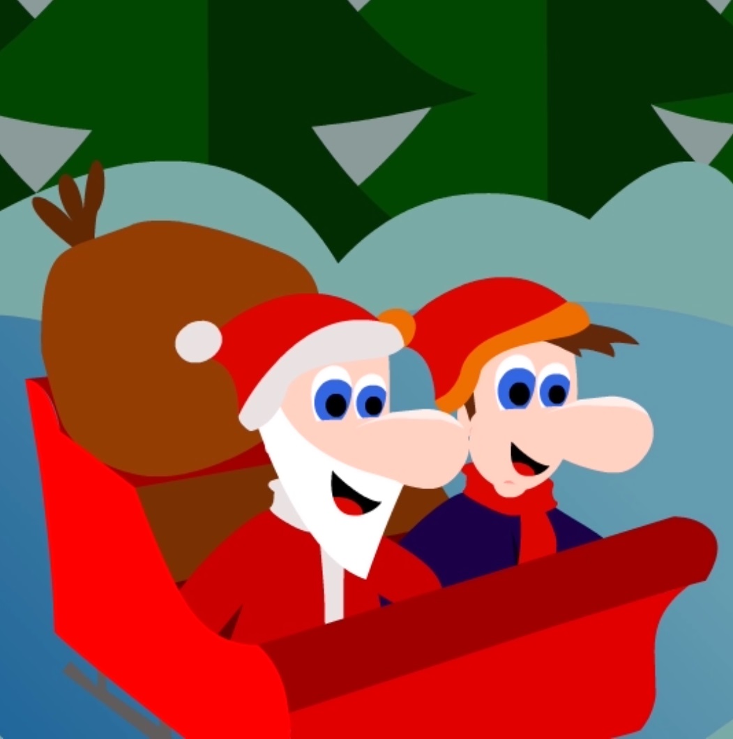 Paysage hivernal de Noël